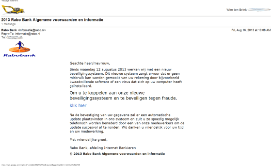 Katje Mail - 2013 Rabo Bank Algemene voorwaarden en informatie